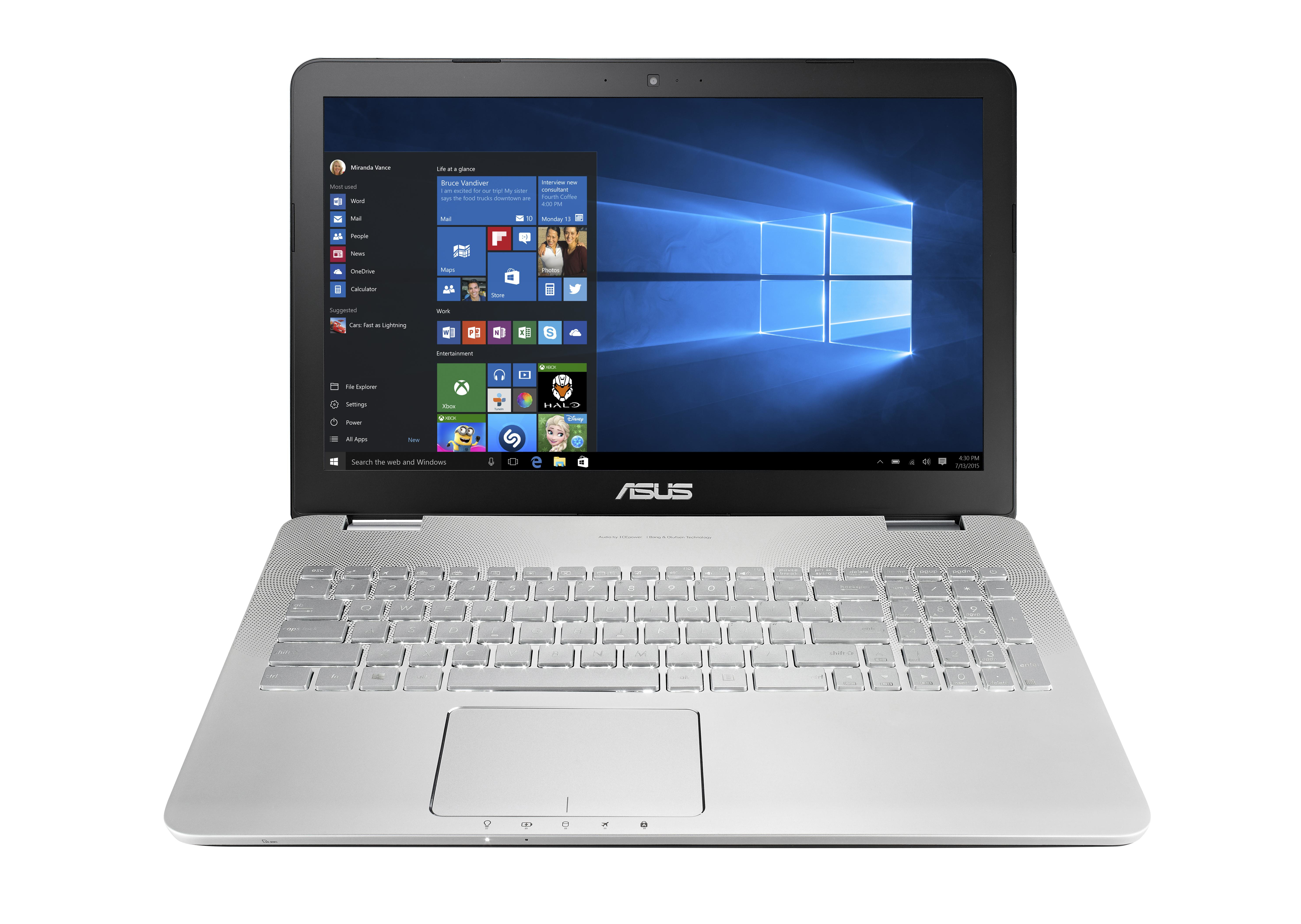ASUS N551VW-FY197T - 15,6 Zoll - Intel® Core™ i7 i7-6700HQ - 16 GB - 256 GB - NVIDIA GeForce® GTX 960 - Windows 10 Home (64 Bit)