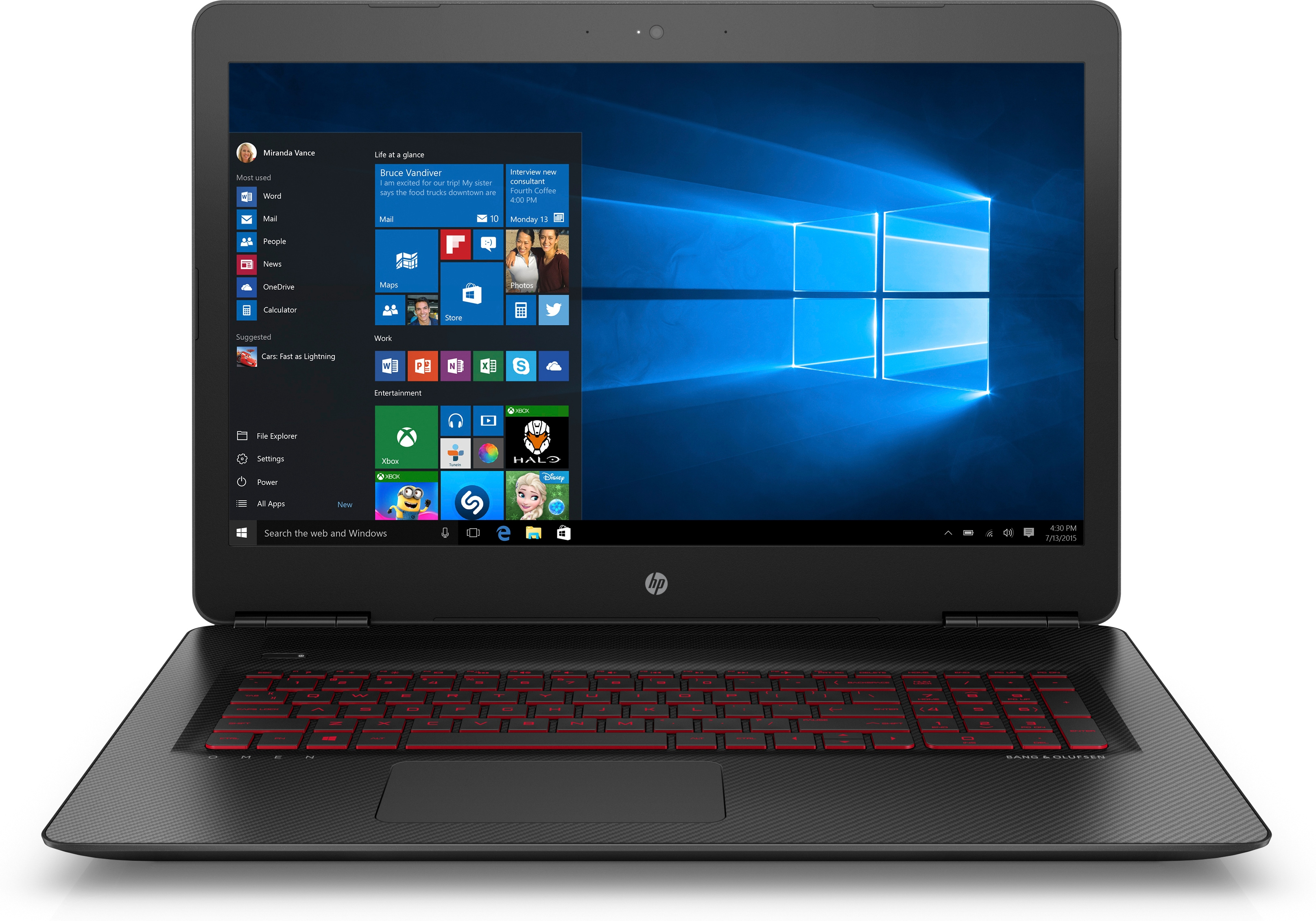 HP OMEN by HP 17-w103ng - 17,3 Zoll - Intel® Core™ i7 i7-6700HQ - 16 GB - 1 TB - NVIDIA GeForce® GTX 1060 - Windows 10 Home (64 Bit)