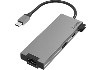 HAMA 5 Ports USB-C-Multiport Adapter, Anthrazit