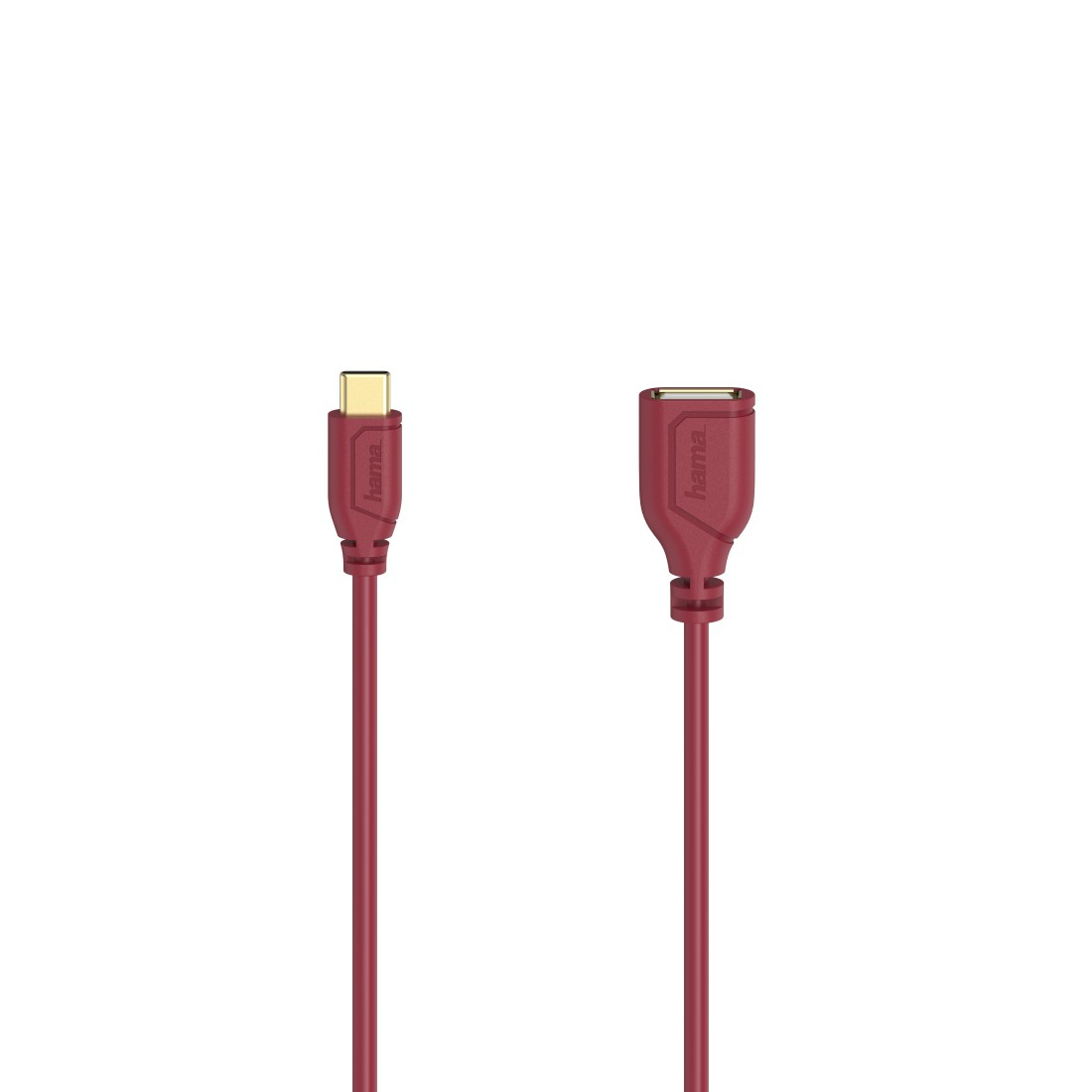 USB Rot HAMA Kabel, Flexi-Slim