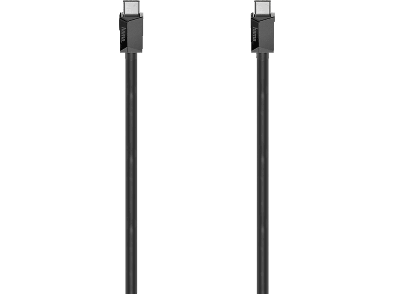 HAMA 0.75 m Full-Featured USB Kabel, Schwarz Typ-C