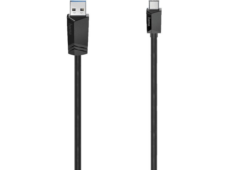 HAMA 1.5 m USB Typ-C Kabel, Schwarz