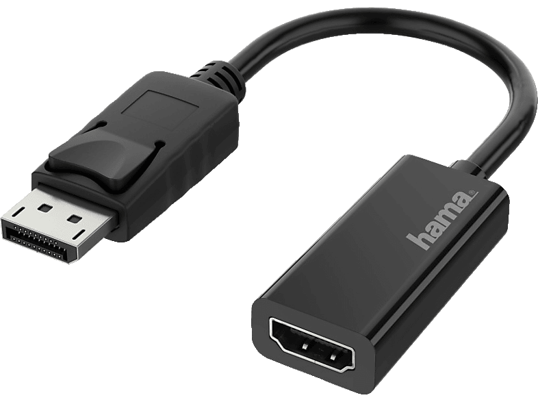 HAMA DisplayPort-Stecker auf HDMI™-Buchse Adapter, Schwarz