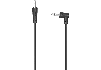 HAMA 3.5-mm-Klinken-Stecker gewinkelt auf 3.5-mm-Klinken-Stecker, Audio-Kabel, 1,5 m