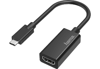 HAMA USB-C-Stecker auf HDMI™-Buchse Video Adapter, Schwarz
