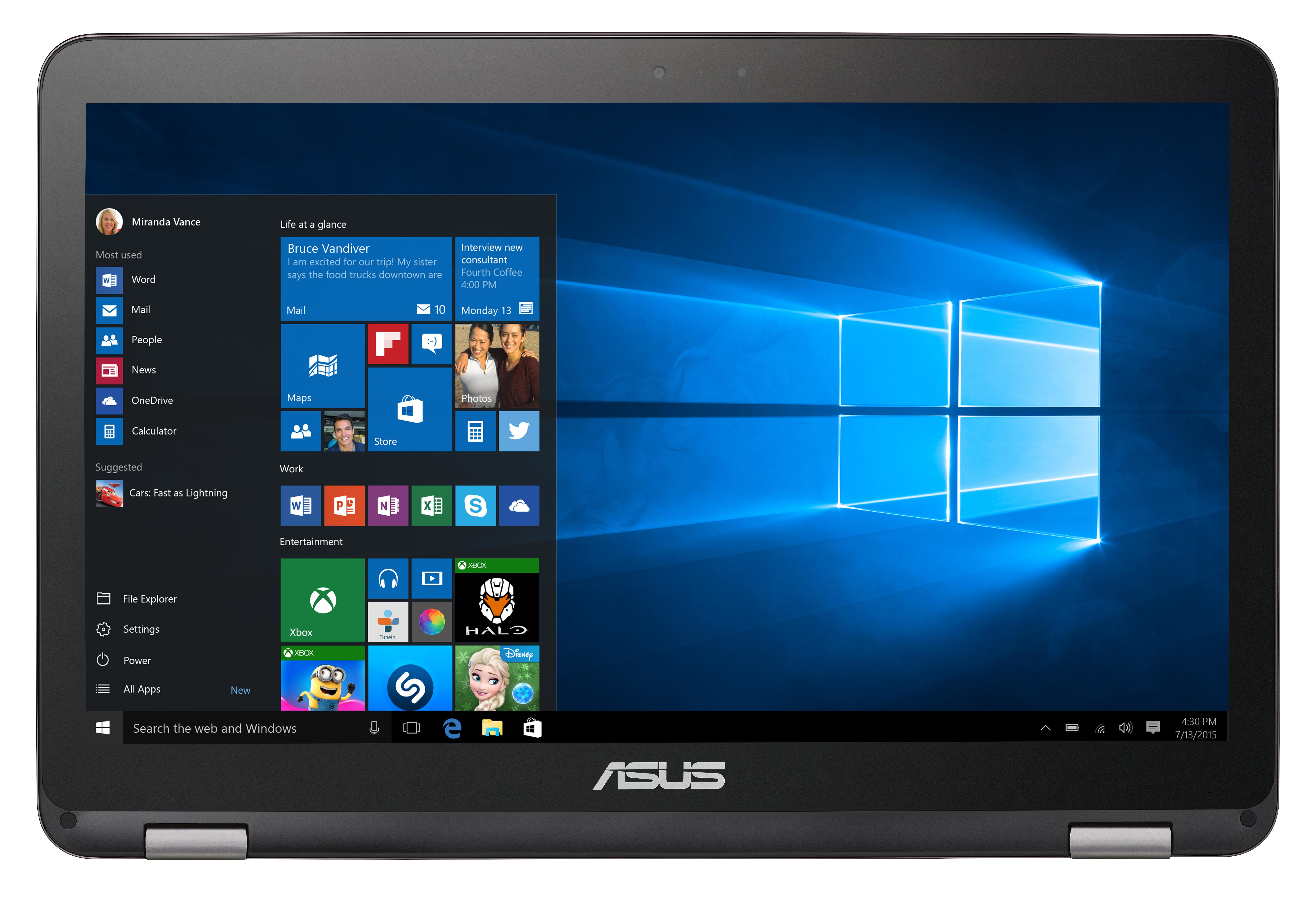 ASUS TP501UQ-FZ119T - 15,6 Zoll - Intel® Core™ i5 i5-7200U - 8 GB - 256 GB - NVIDIA - Windows 10 Home (64 Bit)