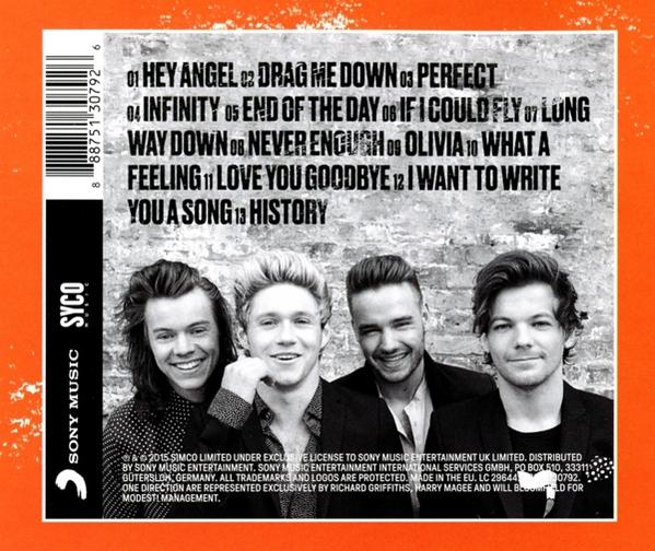 A One Direction albumjának borítója, a zenekar tagjaival.