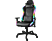 DELTACO Chaise de gaming RVB - Chaise de jeu (Noir/Multicolore)