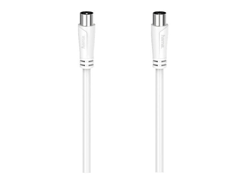 HAMA 00205046 - Antennen-Kabel (Weiss/Silber)