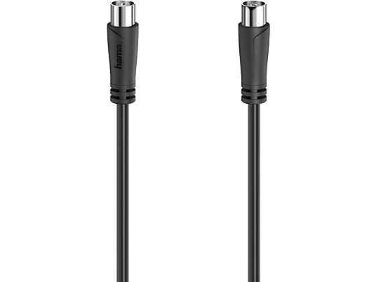 HAMA 00205052 - Câbles d'antenne (Noir/Argent)