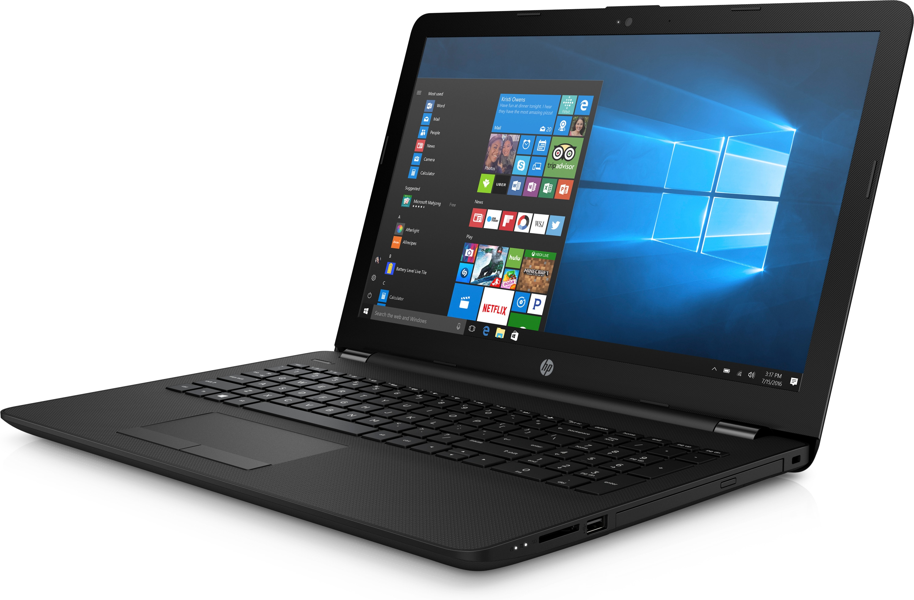 HP 15-bs036ng - 15,6 Zoll - Intel® Celeron® N3060 - 4 GB - 1 TB - Intel® HD 400 - Windows 10 Home (64 Bit)