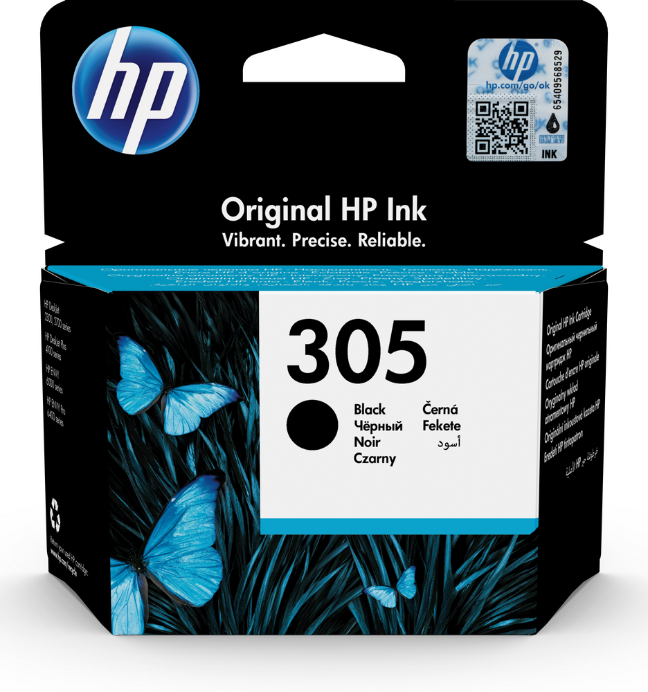 Cartucho de tinta - Original HP 305, Negro, 3YM61AE