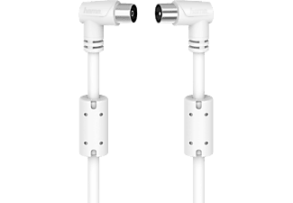 HAMA 00205056 - Câbles d'antenne (Blanc/Argent)