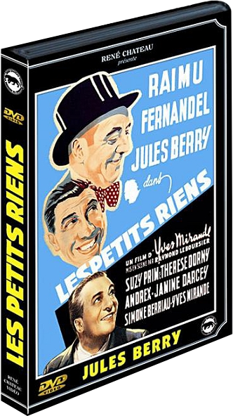 Boîtier DVD du film 'Les Petits Riens' en français. Avec portraits d'acteurs.