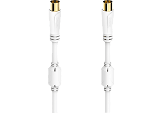 HAMA 00205246 - Câbles d'antenne (Blanc/Or)