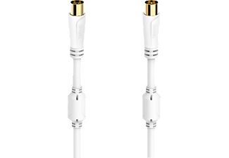 HAMA 00205246 - Cavi antenna (Bianco/Oro)