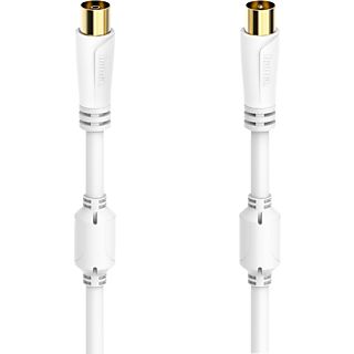 HAMA 00205246 - Antennen-Kabel (Weiss/Gold)