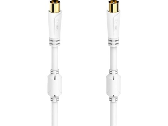 HAMA 00205247 - Antennen-Kabel (Weiss/Gold)