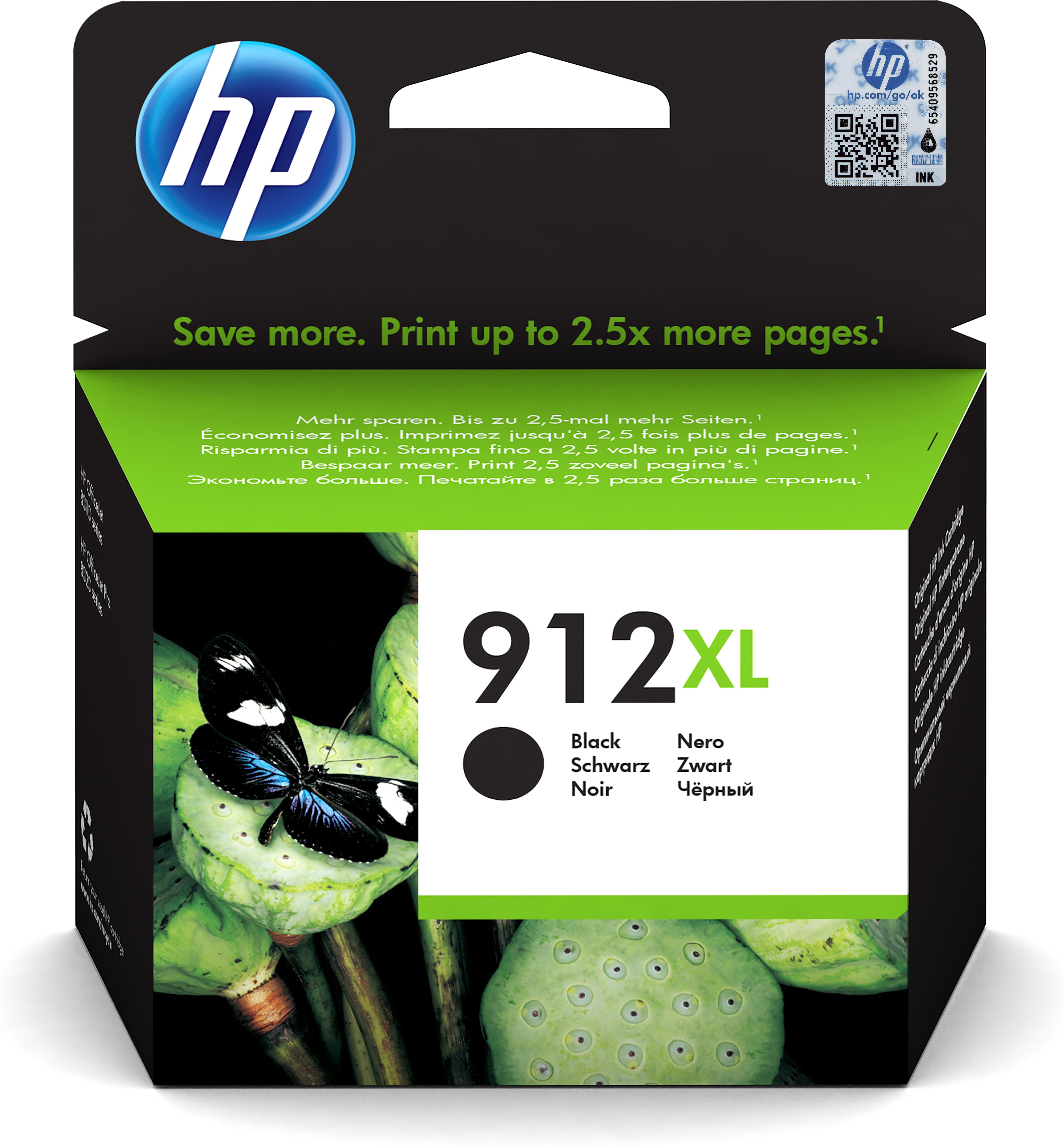 HP 912XL Schwarz Tintenpatrone (3YL84AE)