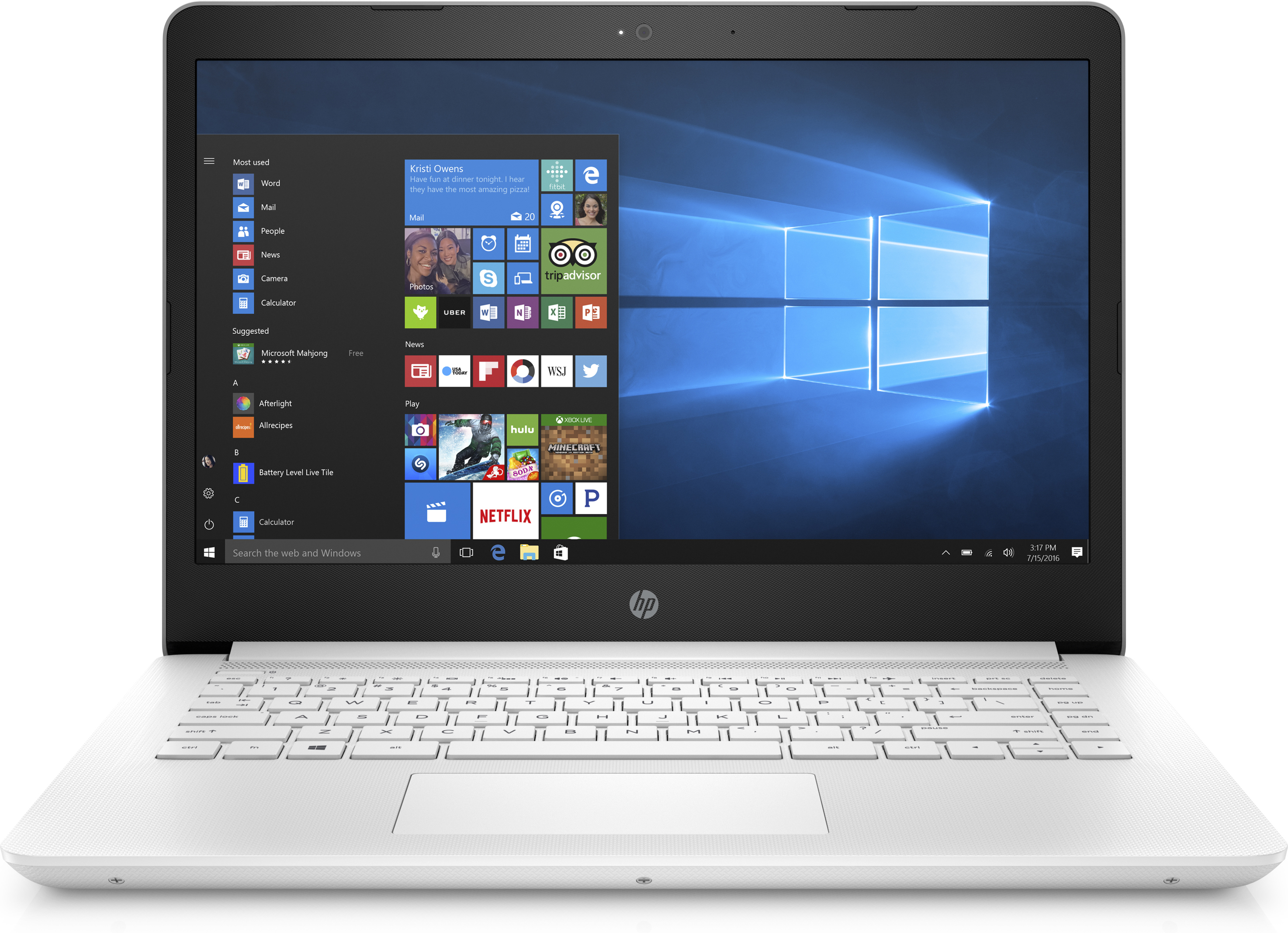 HP 14-BP030NG - 14 Zoll - Intel® Celeron® N3060 - 4 GB - 64 GB - Intel® HD 400 - Windows 10 Home (64 Bit)