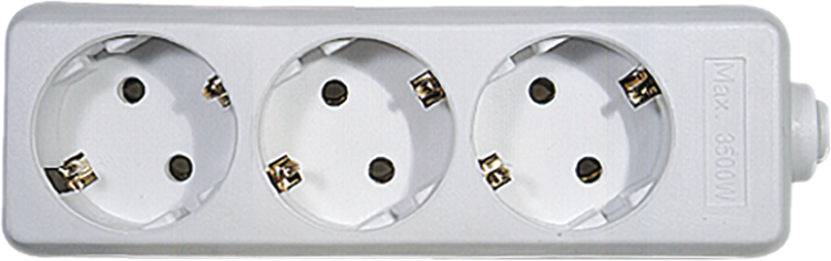 EMOS P0320 elosztó, 3 aljzat (kábel nélkül)