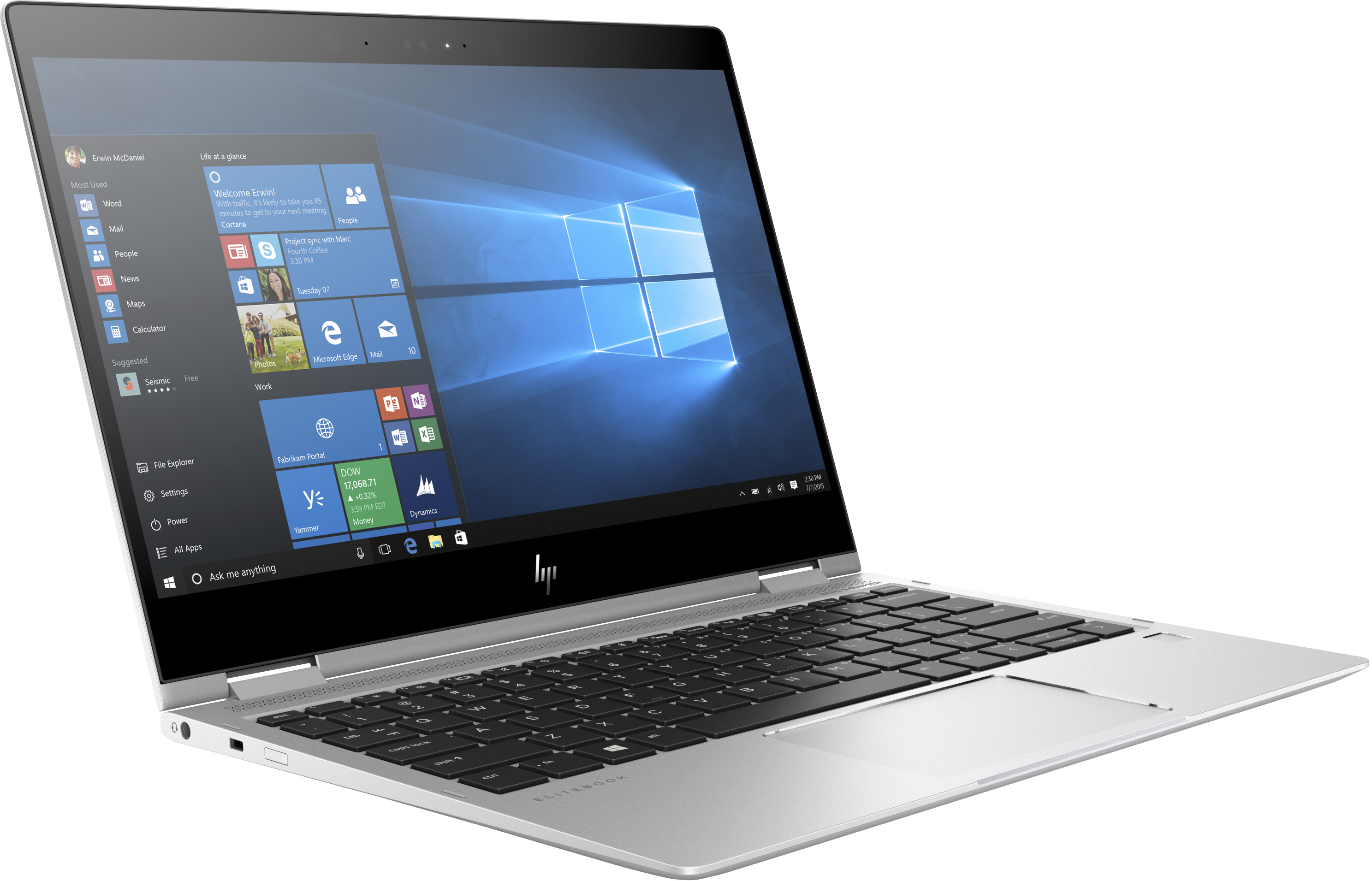 HP - B2B EliteBook x360 1020 G2 - 12,5 Zoll - Intel® Core™ i7 i7-7600U - 16 GB - 512 GB