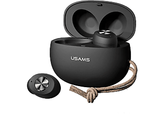 USAMS BHUES01 TWS Bluetooth headset töltőtokkal, BT 5.0, Fekete