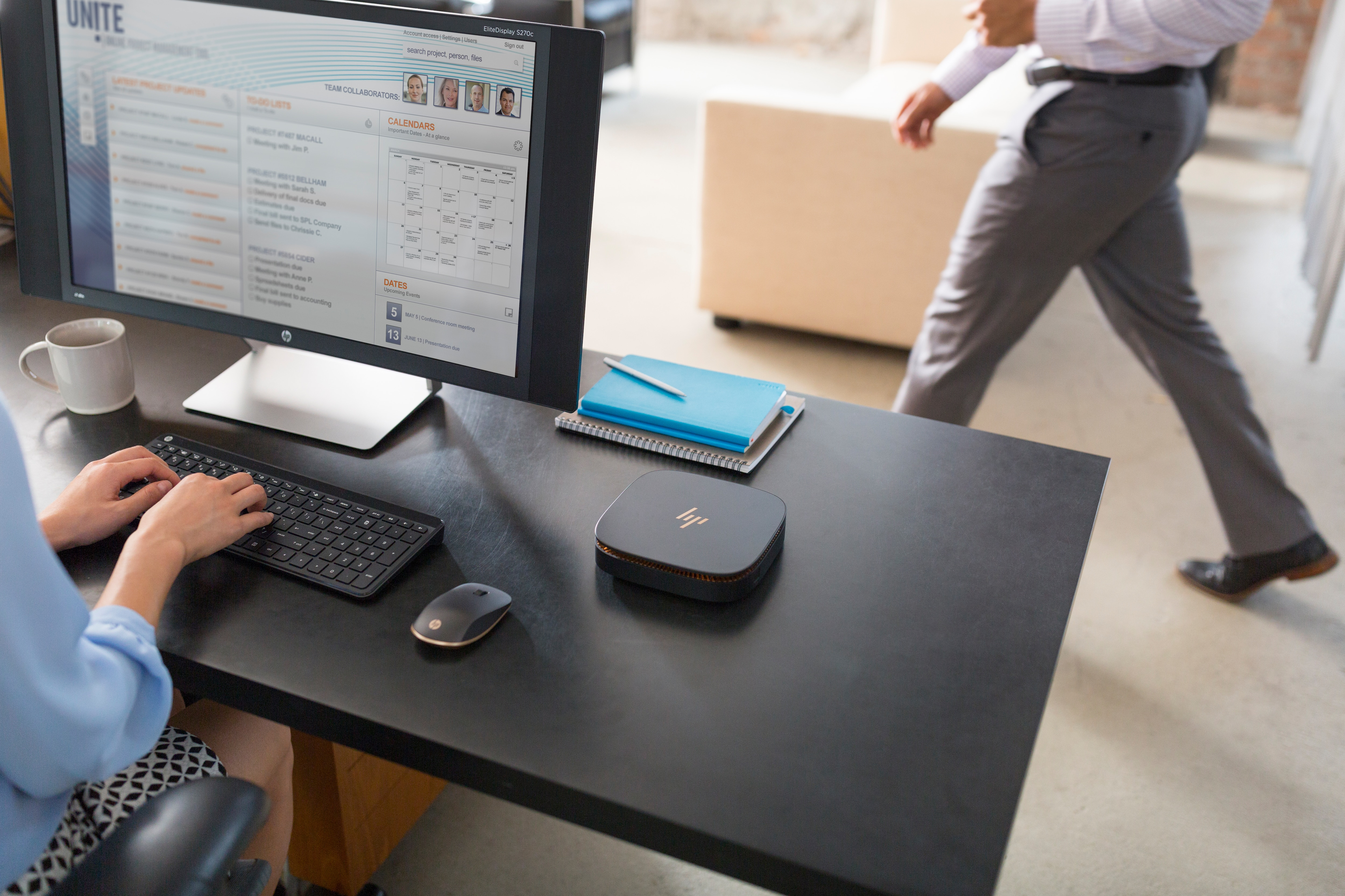 HP - B2B Elite Slice - Intel® Core™ i5 i5-7500T - 8 GB - 256 GB