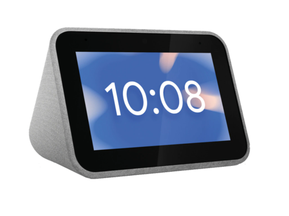 Reloj despertador inteligente - Lenovo Smart Clock ZA4R0025SE, 1 GB RAM, 3 W, WiFi, Bluetooth, Gris