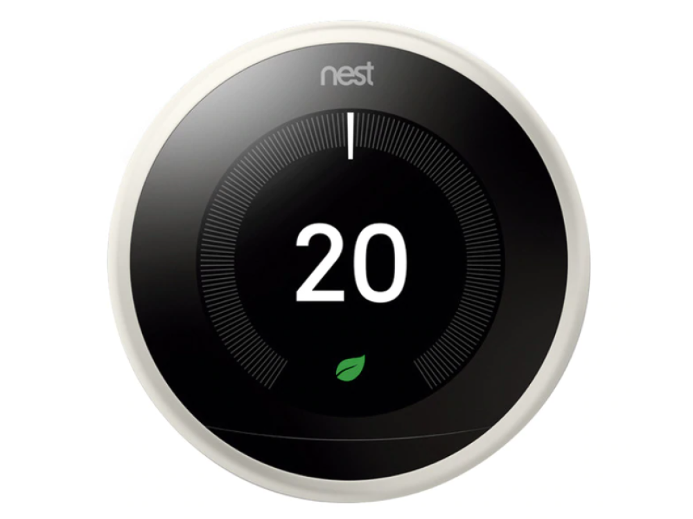 Termostato - Google Nest Learning Thermostat 3RD Generation W, Inteligente, Conexión inalámbrica, Blanco