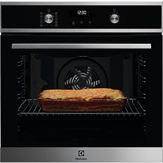 Horno - Electrolux EOF6P60X, 72 L, Multifunción, Pirolítico, SurroundCook®, Display LED, 60 cm, A+, Inox