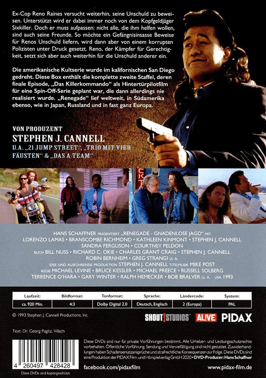 RENEGADE - GNADENLOSE JAGD 2.STAFFEL DVD