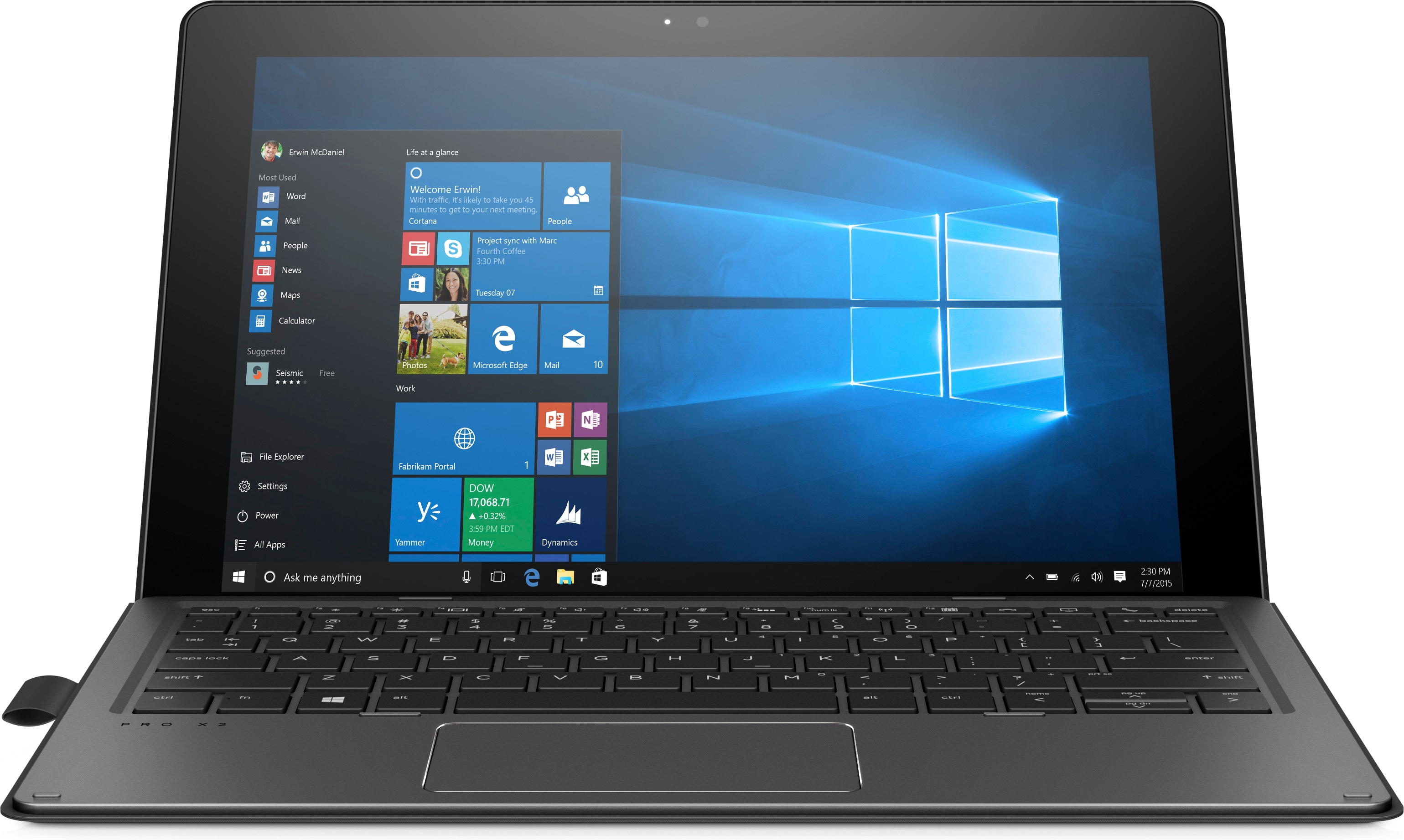 HP - B2B Pro x2 612 G2 - 12 Zoll - Intel® Core™ i5 i5-7Y54 - 8 GB - 256 GB
