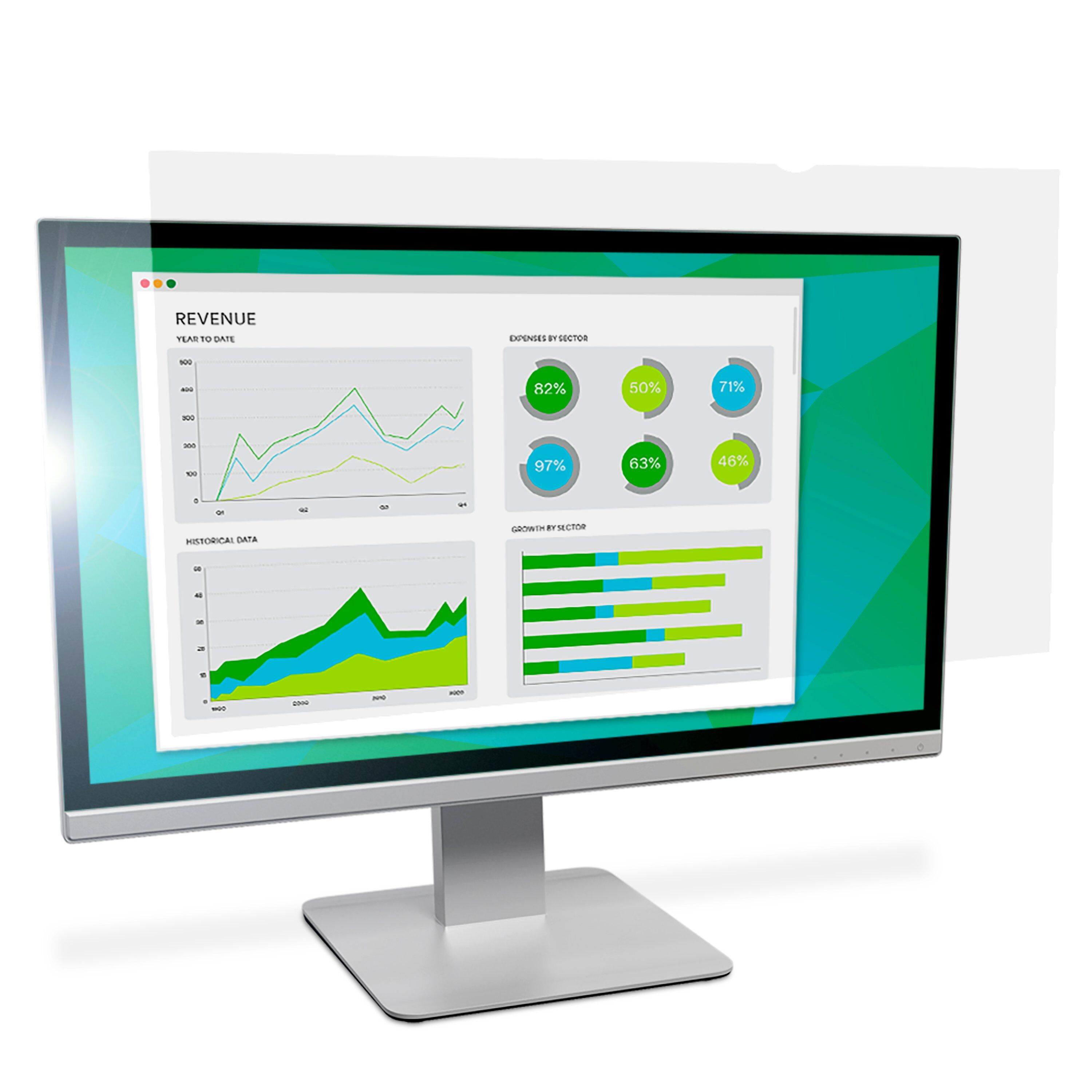 3M AG240W9B Blendschutzfilter für LCD Widescreen Desktop Monitore 24,0" (16:9), Farblos