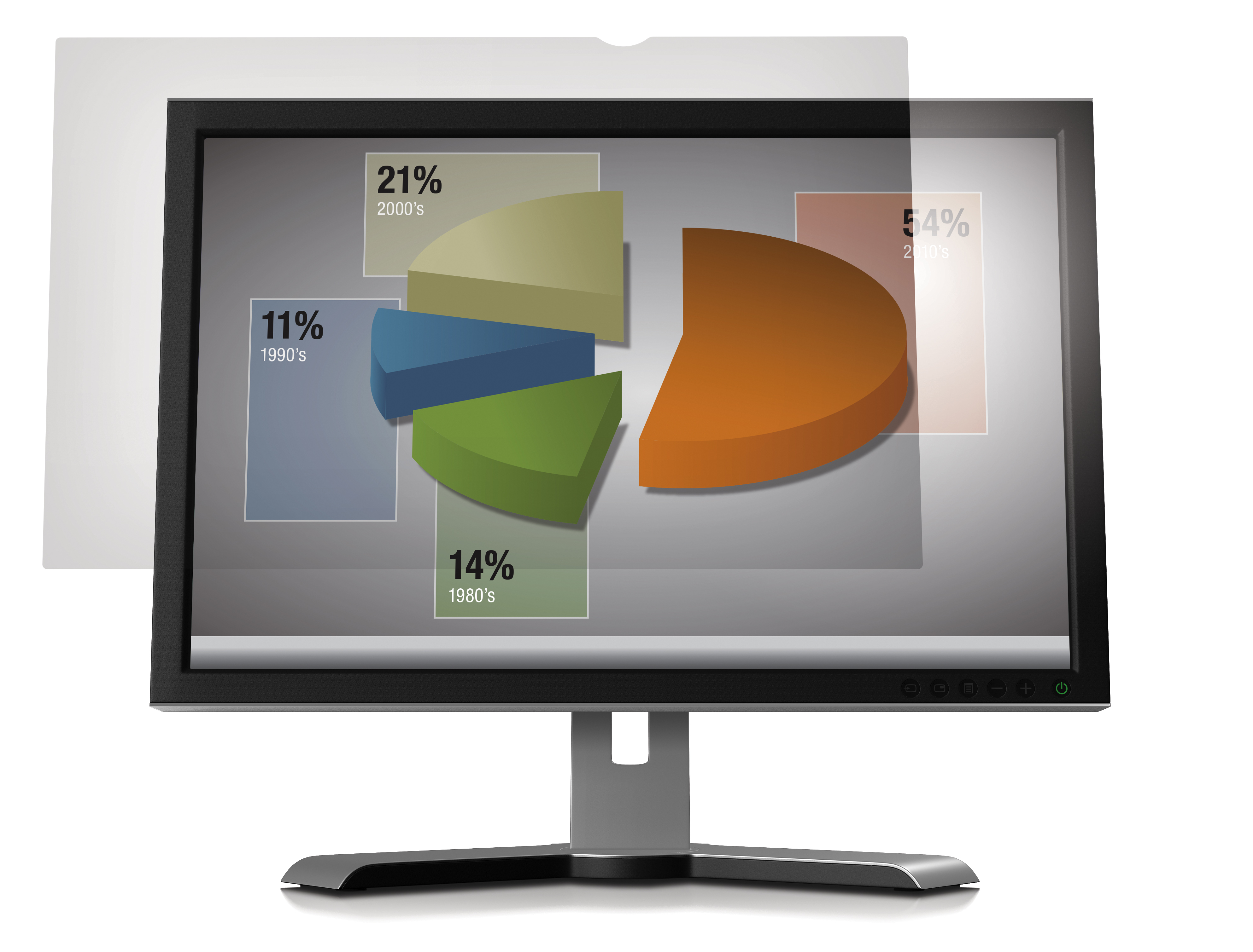 3M AG240W9B Blendschutzfilter für LCD Widescreen Desktop Monitore 24,0" (16:9), Farblos