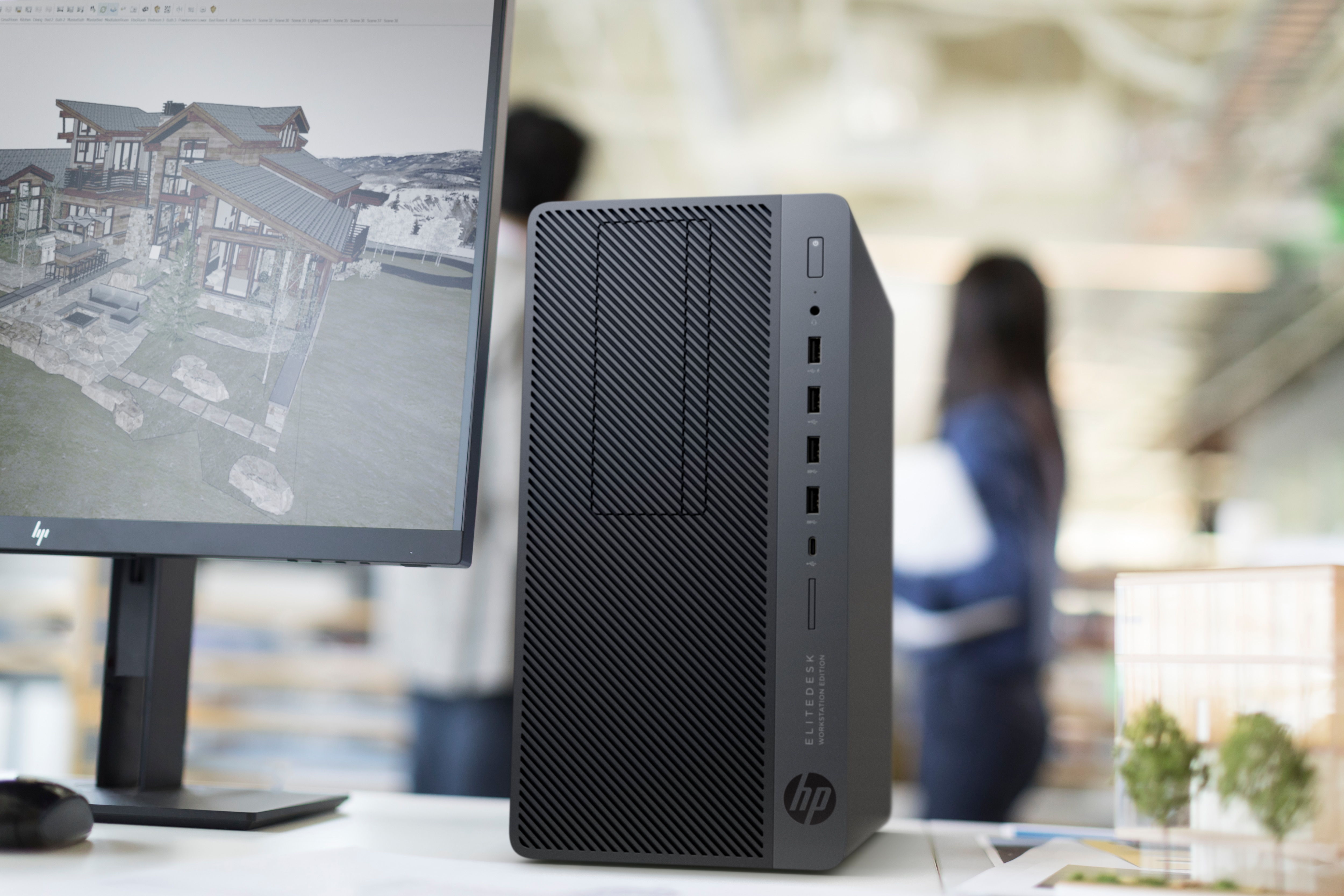 HP - B2B EliteDesk 705 G4 - AMD Ryzen™ 3 2200G - 8 GB - 1 TB