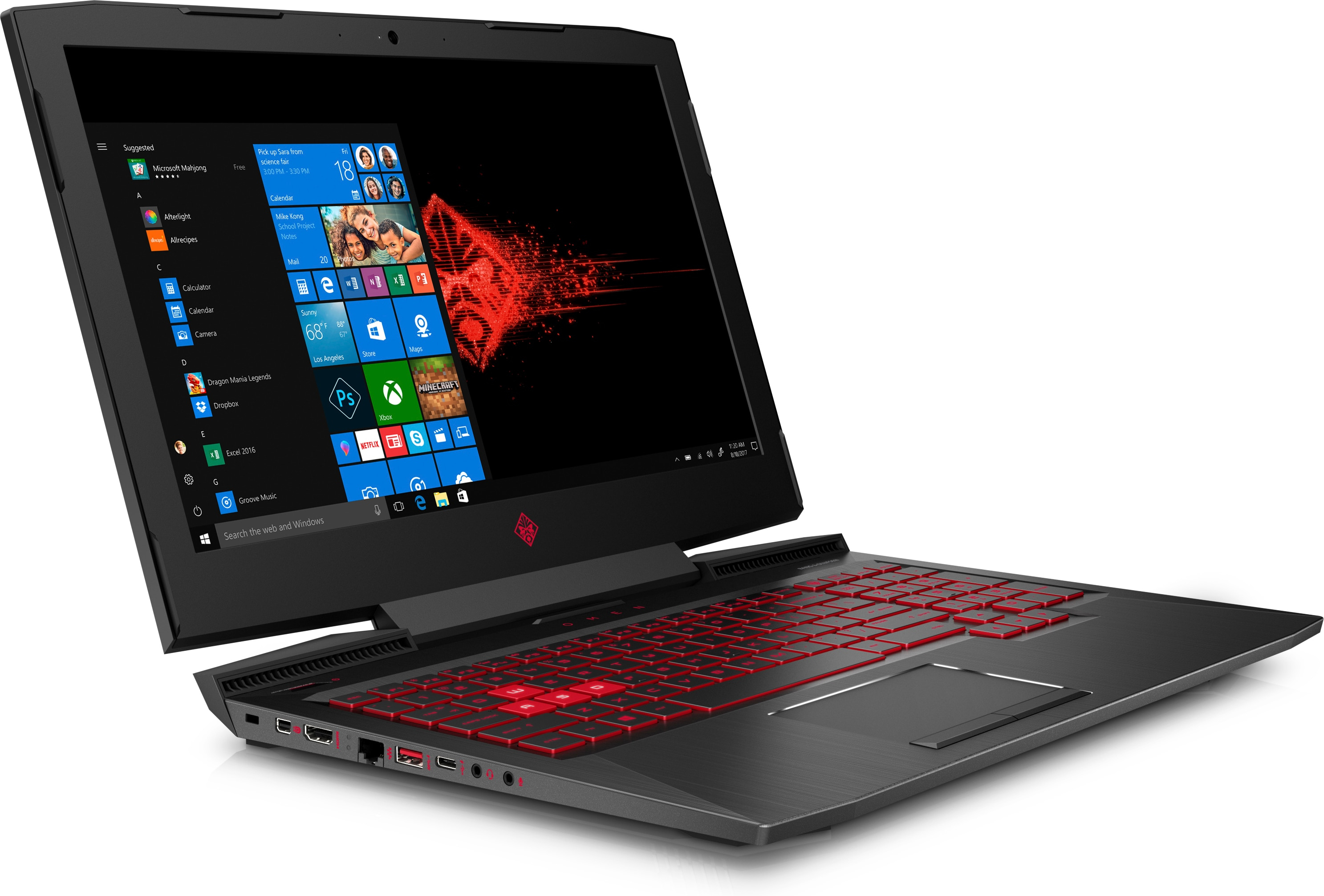 HP OMEN 15-ce034ng - 15,6 Zoll - Intel® Core™ i7 i7-7700HQ - 16 GB - 1 TB - NVIDIA GeForce® GTX 1060 - Windows 10 Home (64 Bit)