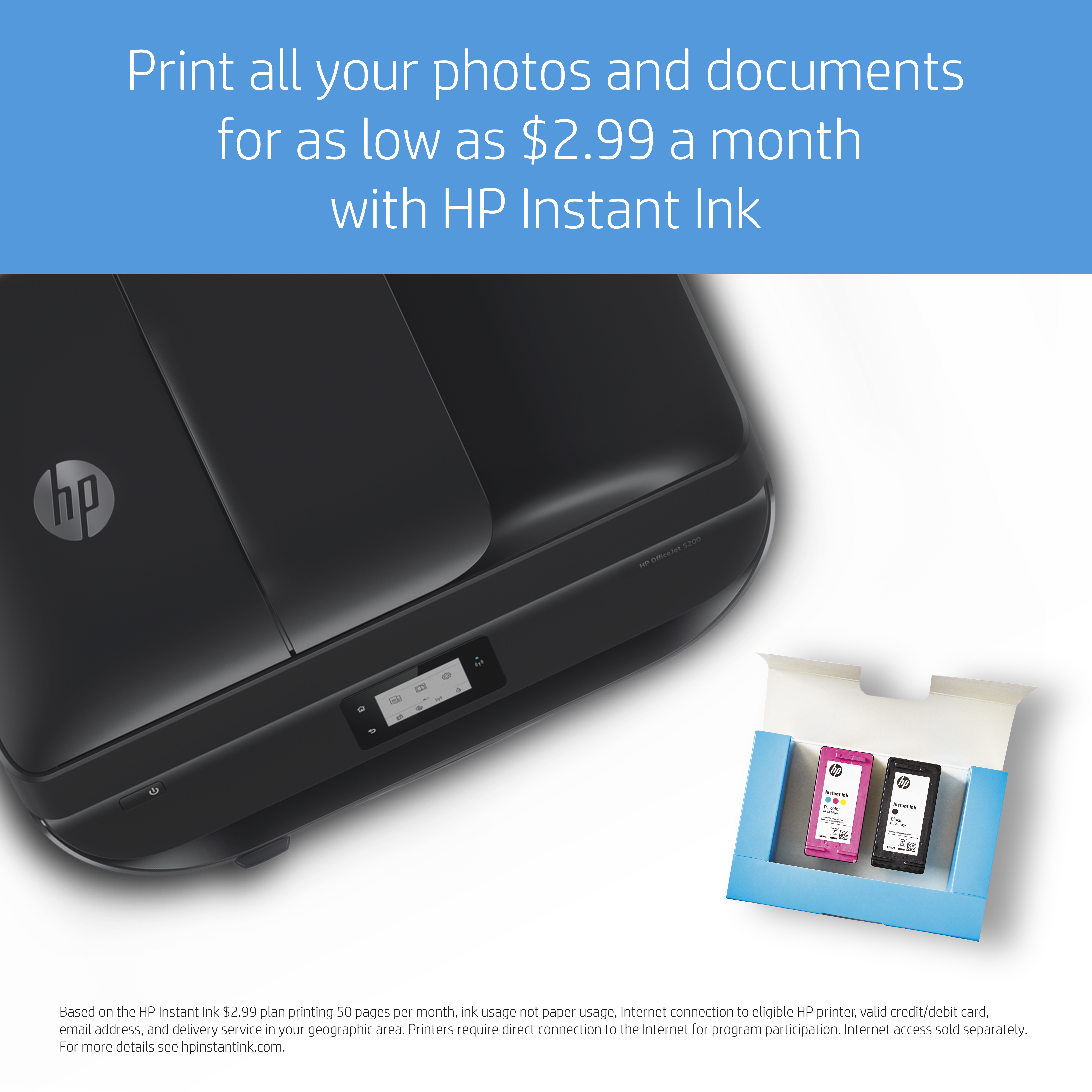 HP OfficeJet 5230 (Instant Ink) 4-in-1 Multifunktionsdrucker