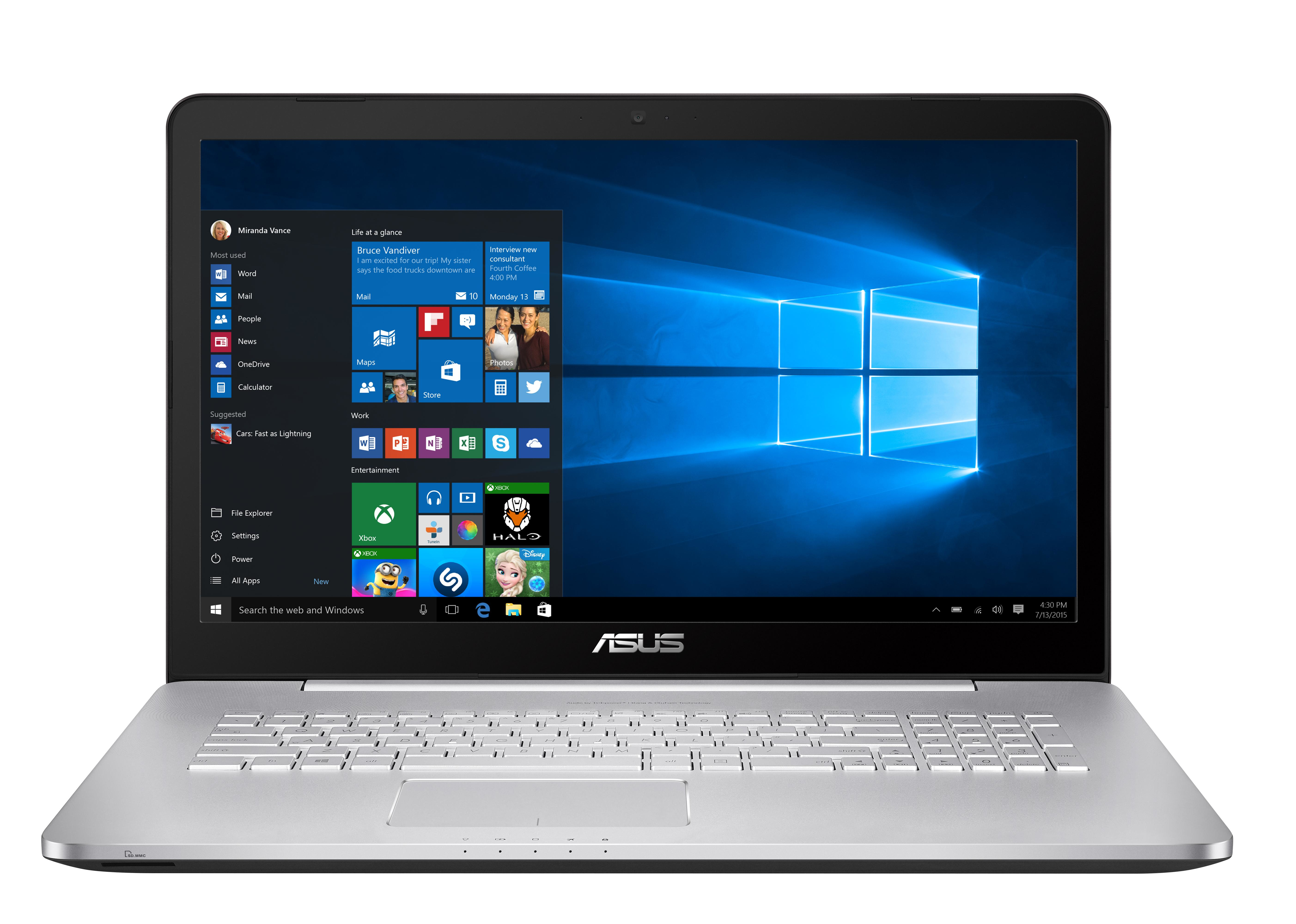 ASUS N752VX-GC090T - 17,3 Zoll - Intel® Core™ i7 i7-6700HQ - 16 GB - 1 TB - NVIDIA GeForce® GTX 950 - Windows 10 Home (64 Bit)