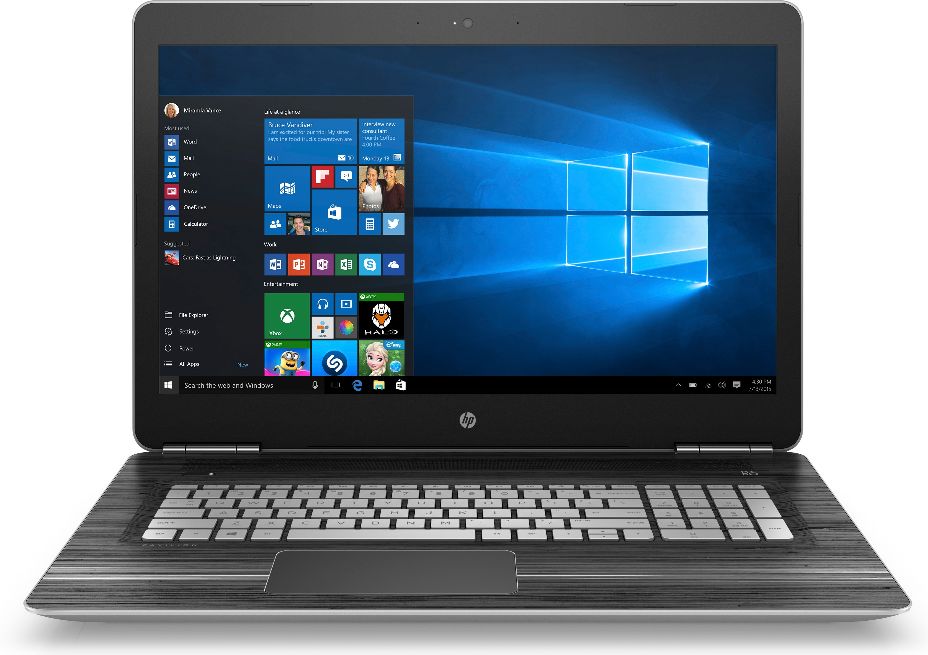 HP Pavilion 17-ab230ng - 17,3 Zoll - Intel® Core™ i7 i7-7700HQ - 16 GB - 1 TB - NVIDIA GeForce® GTX 1050 - Windows 10 Home (64 Bit)