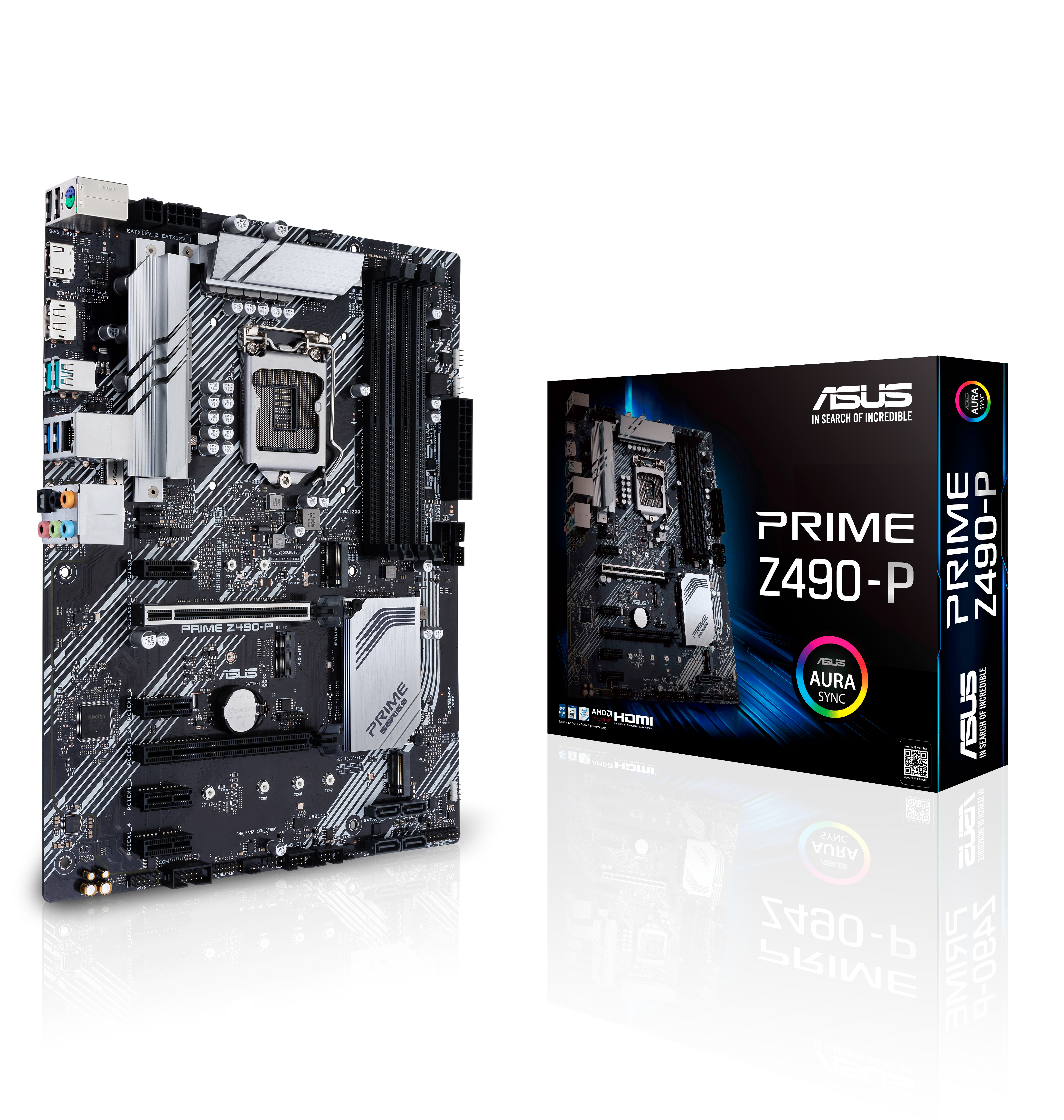 ASUS PRIME Z490-P Mainboard Schwarz