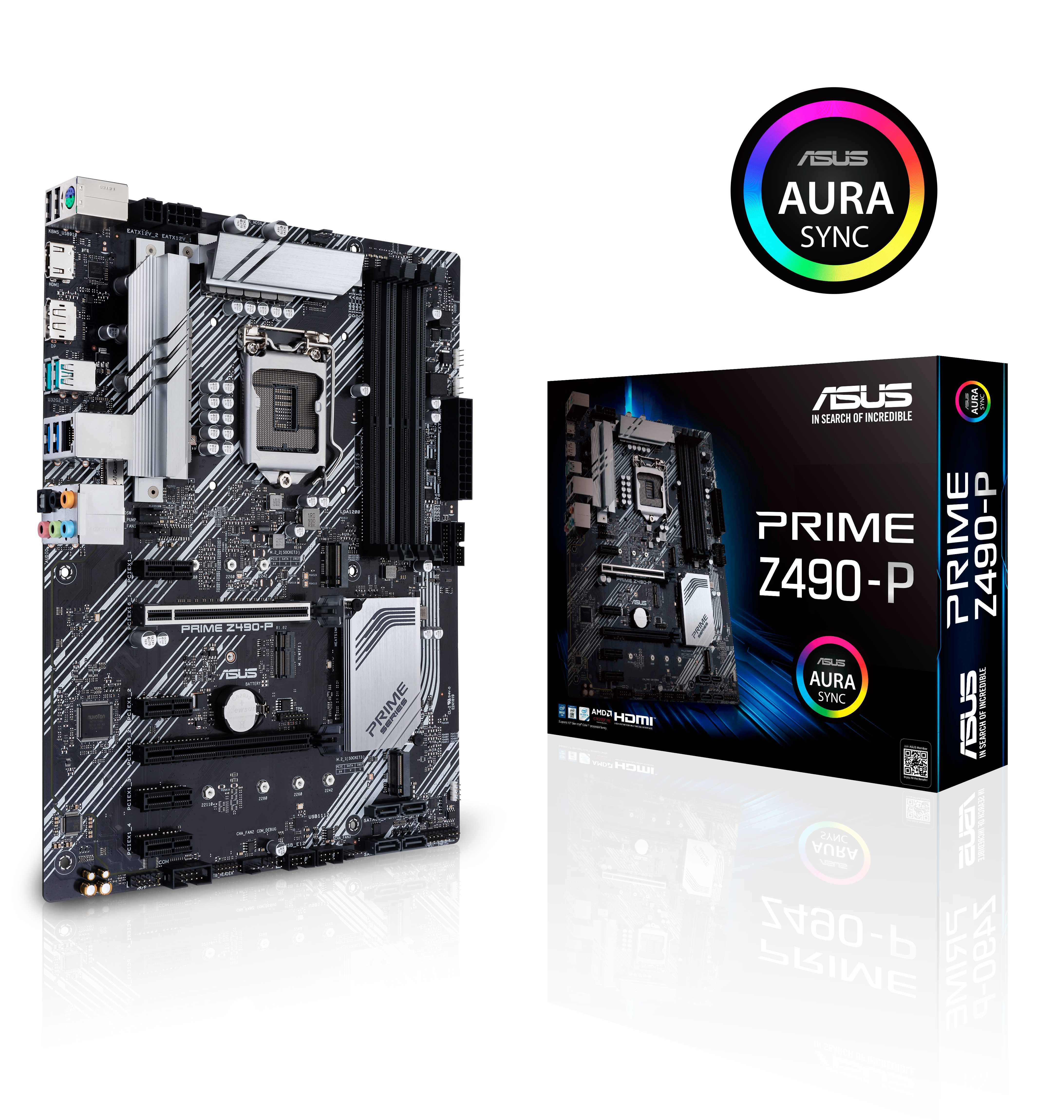 ASUS PRIME Z490-P Mainboard Schwarz