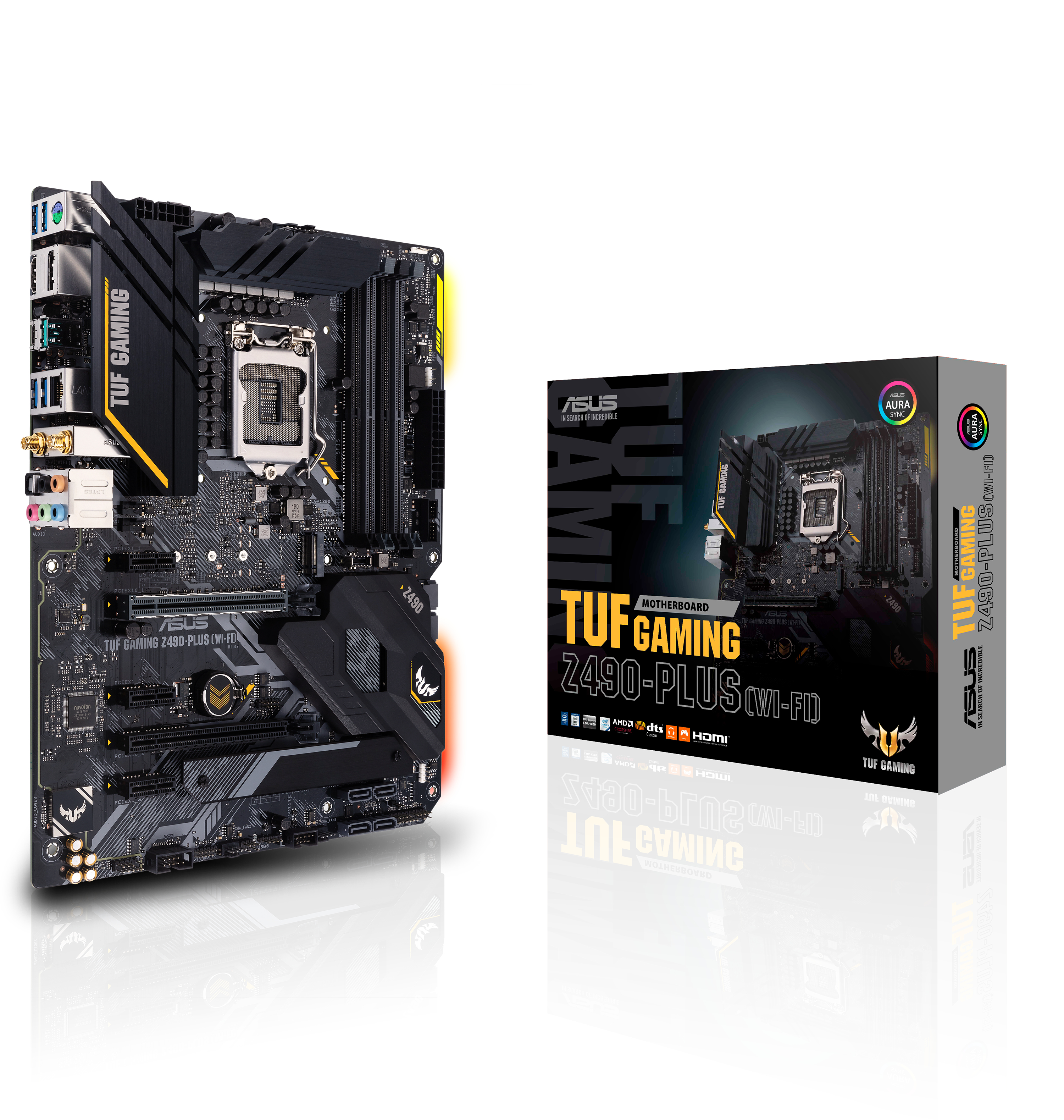 ASUS TUF Gaming Z490-PLUS (WI-FI) Mainboard Schwarz