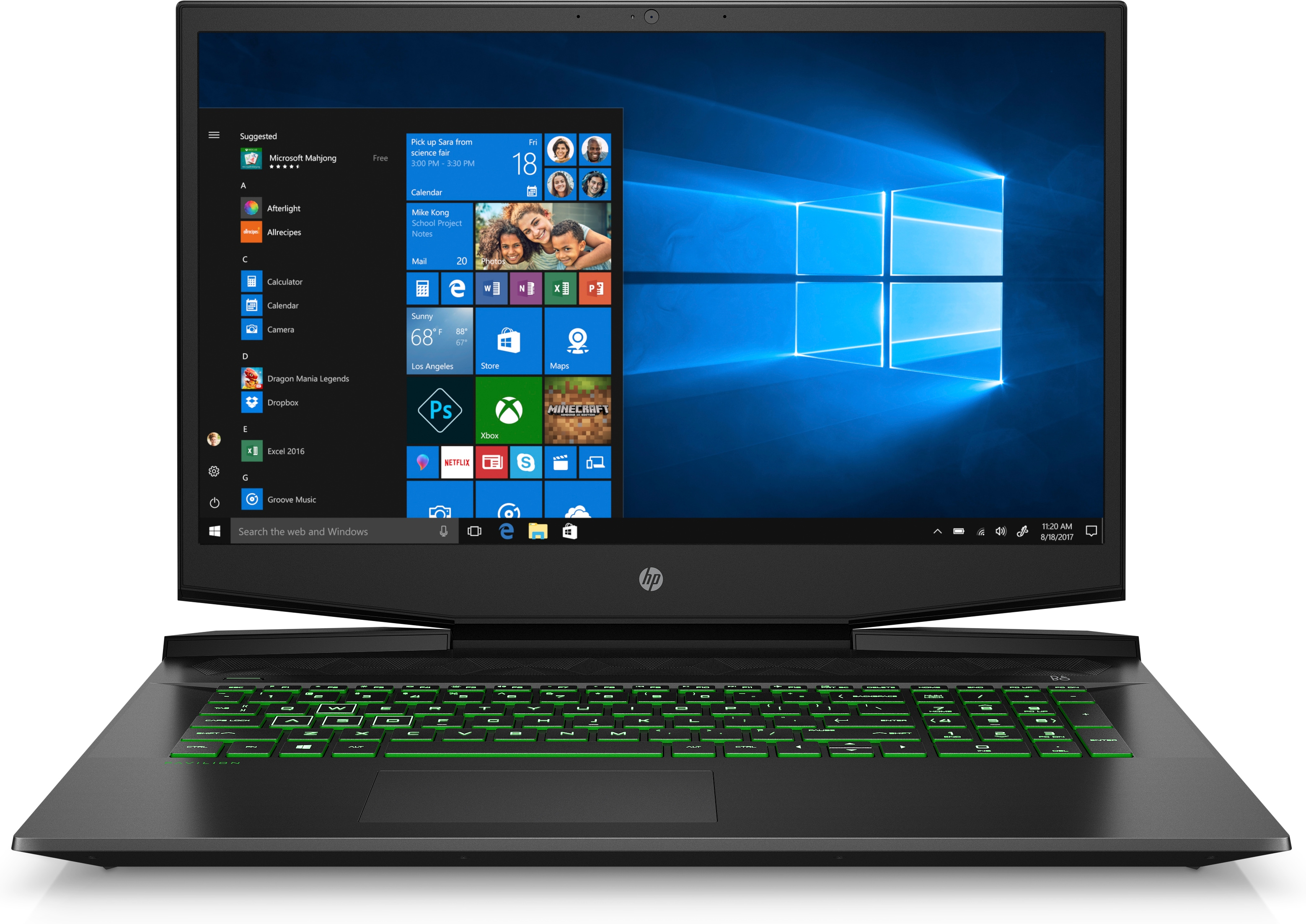 HP Pavilion 17-cd0310ng - 17,3 Zoll - Intel® Core™ i5 i5-9300H - 8 GB - 512 GB - NVIDIA GeForce® GTX 1650 - Windows 10 Home (64 Bit)