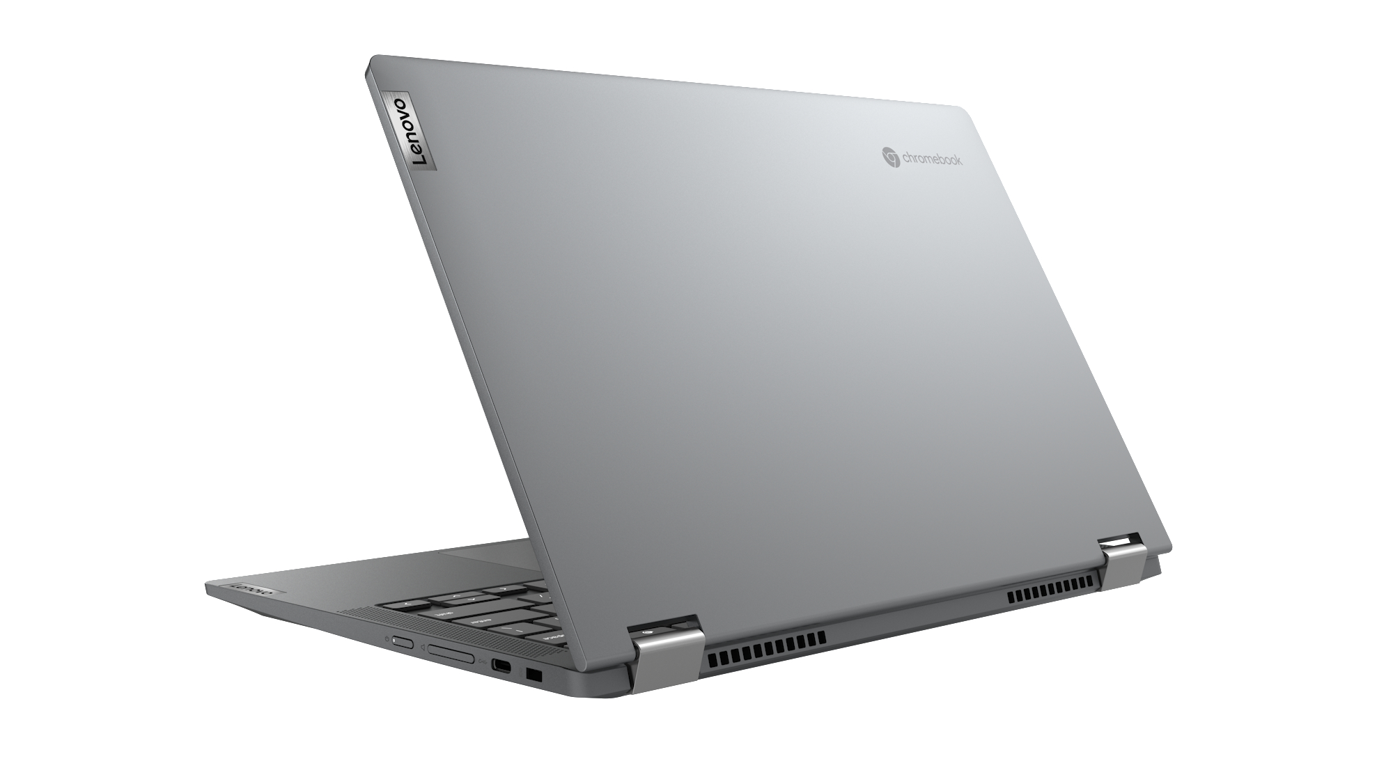 LENOVO IdeaPad Flex 5, Chromebook, OS RAM, 128 mit 13,3 Schiefergrau GB SSD, Prozessor, 8 Zoll Display, Chrome Graphics, i3-10110U Intel® Google GB Intel®, UHD