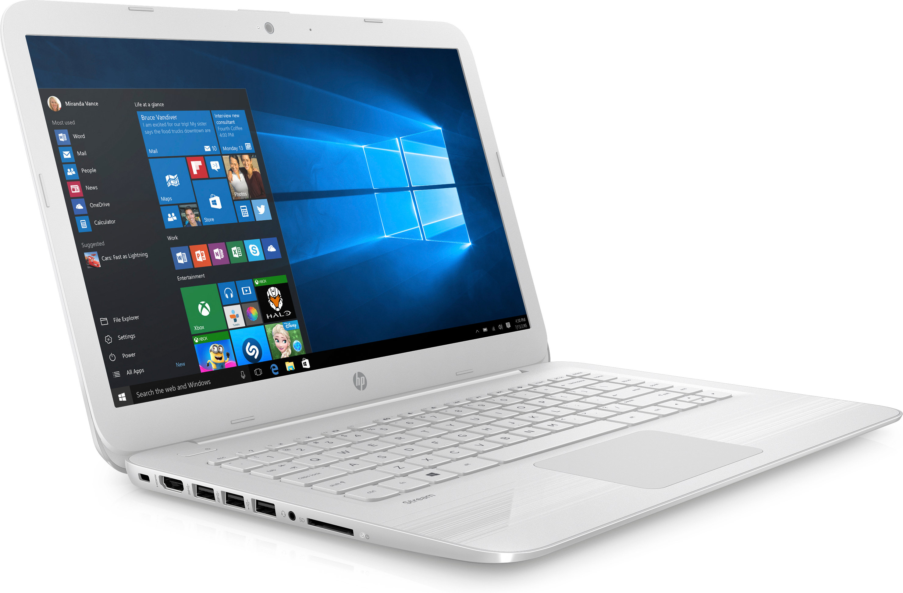 HP Stream 14-ax032ng - 14 Zoll - Intel® Celeron® N3060 - 2 GB - 32 GB - Intel® HD 400 - Windows 10 Home (64 Bit)