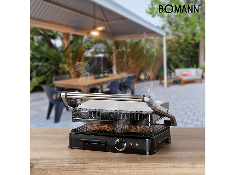 Bomann KG2242CB Kontaktgrill, Edelstahl, 2000 Watt — Foto 3 von 4