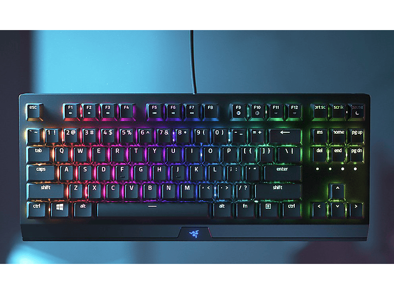 RAZER Gaming Tastatur BlackWidow V3 Tenkeyless, RAZER green, Mechanisch, USB, DE, Schwarz — Foto 2 von 4