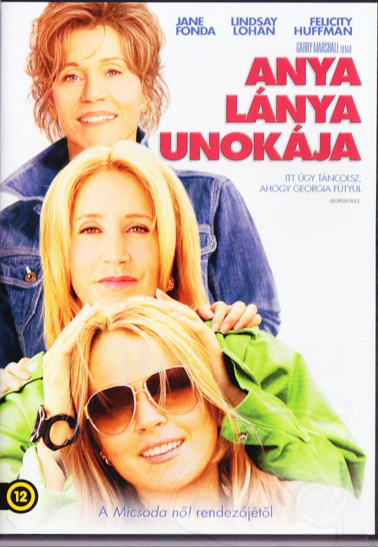 DVD borító: Három nő, 'Anyám lányom unokám' felirattal.