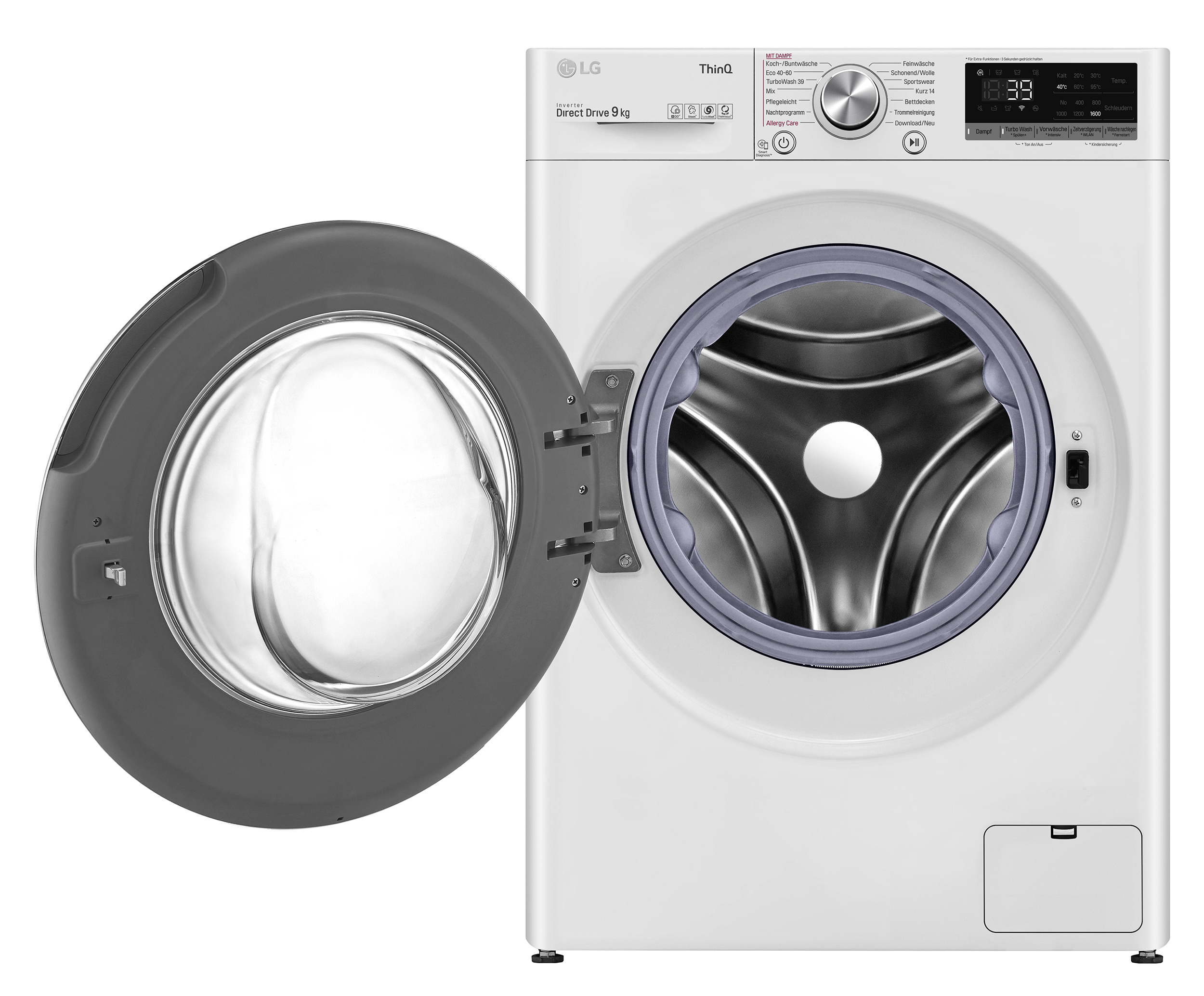 LG F4WV709P1E Waschmaschine (9 kg, 1360 U/Min., A)